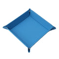 Folding Hexagon Dice Tray - PU Leather & Velvet Rolling Tray