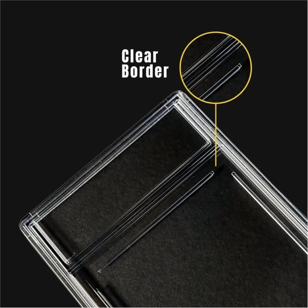 Graded Card Slab 35pt Acrylic Card Case Holders with Label Slot Trading Card Protectors for Sports Baseball Game Cards Display