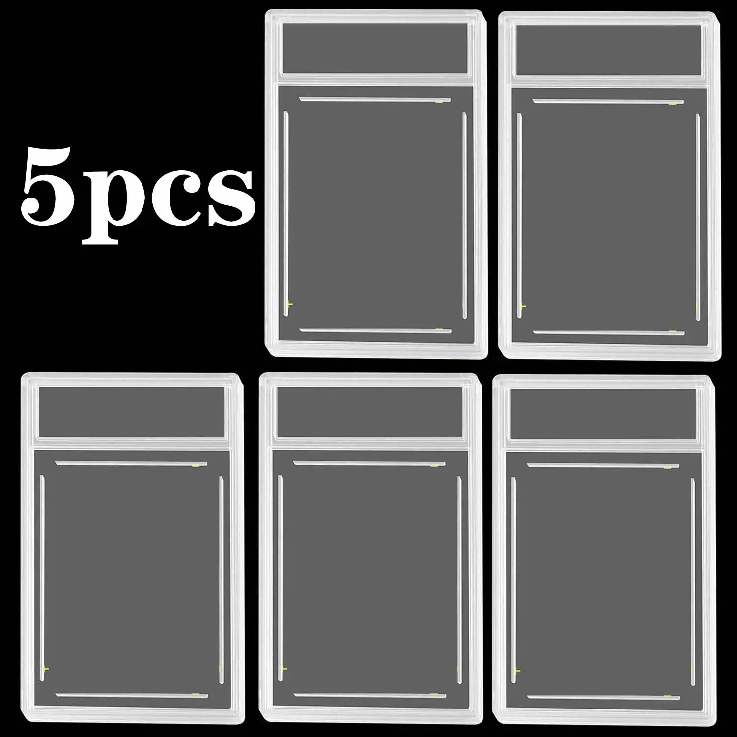 Graded Card Slab 35pt Acrylic Card Case Holders with Label Slot Trading Card Protectors for Sports Baseball Game Cards Display