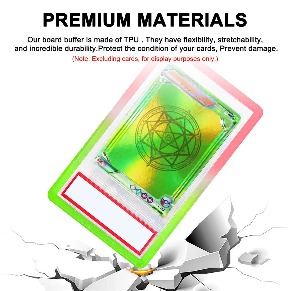 6PCS FIT for-PSA Graded Card cover TPU Bumper Gradient HighQuality Protector CASE PREMIUM Slab Guard dual color gradient glitter