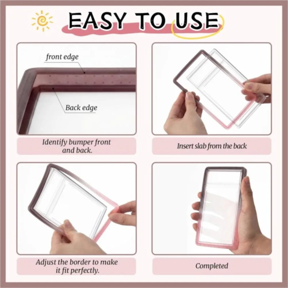 Bumper Slab Graded Card Case Protector Protection Sports Game Pokmo TCG Trading Cards Silicone Guard Protective Frame Slabs