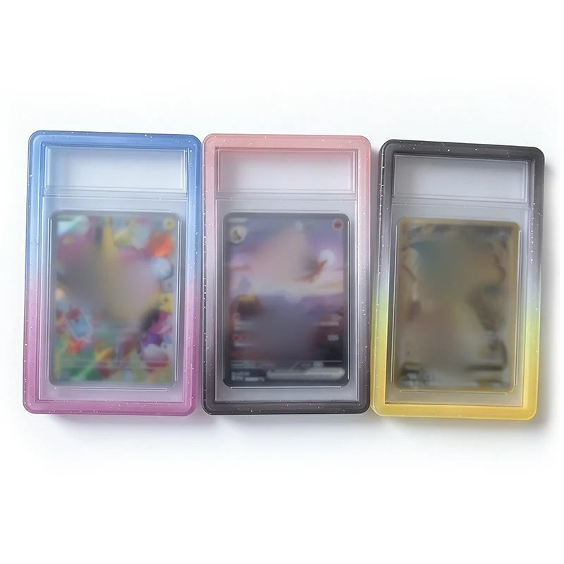 Gradient Silicone Bumper Case Guard Protector Display Sleeves Skin TPU for PSA 35PT Graded Card Slab Sports Game Storage Holder