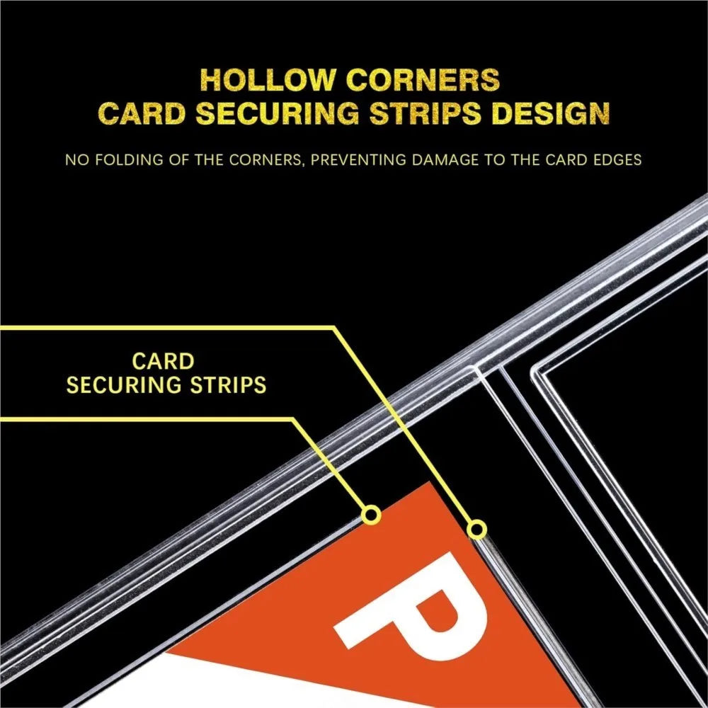 Graded Card Slab 35pt Acrylic Card Case Holders with Label Slot Trading Card Protectors for Sports Baseball Game Cards Display
