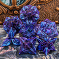 Metal Dice Set - 7pc Dragon Polyhedral Dice for MTG, D&D & RPG