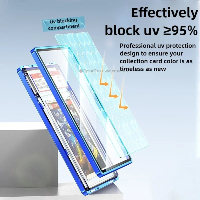 1pc Graded Card Slab Bumper for Standard PSA BGS Slab Case Metal Frame Case for Graded Slabs Grip Edge Protection Card Protector