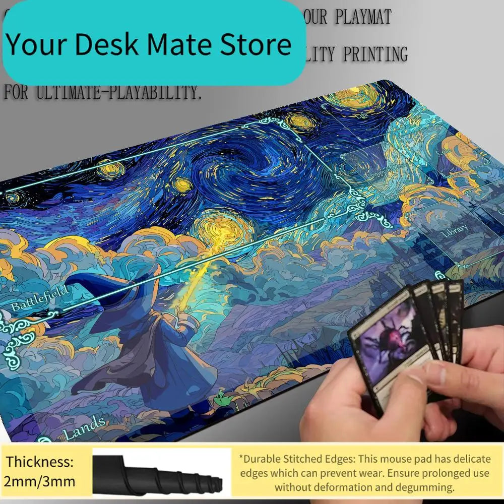 TCG Playmat - Anti-Slip Rubber Play Mat for MTG, Pokemon & One Piece