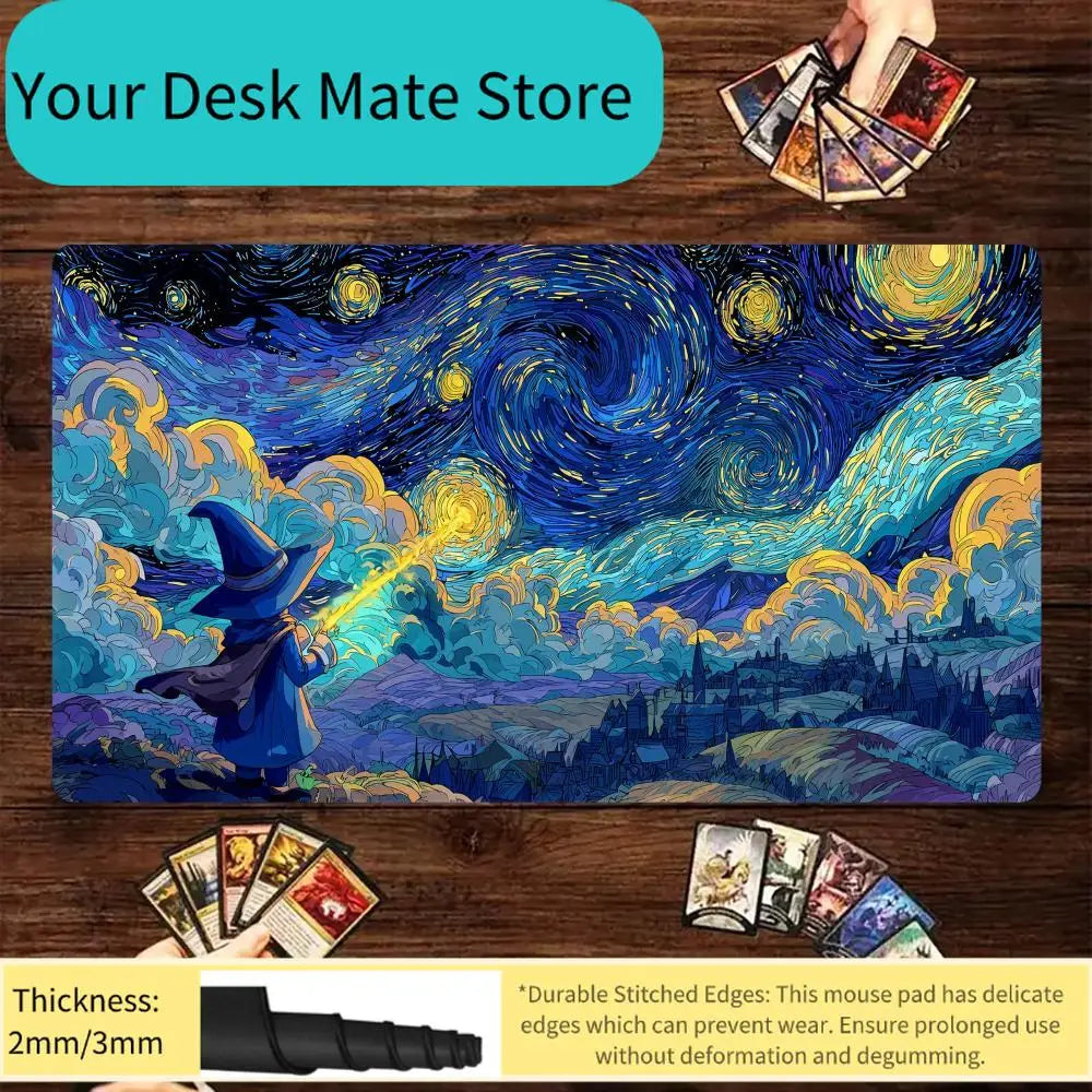 TCG Playmat - Anti-Slip Rubber Play Mat for MTG, Pokemon & One Piece